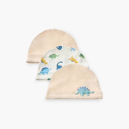 Pack of 3 Juniors Cap with Rolled Hem