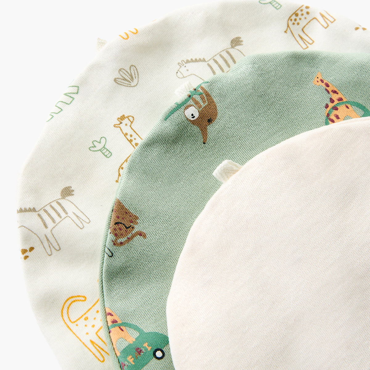 Pack of 3 Juniors Cap with Safari Print