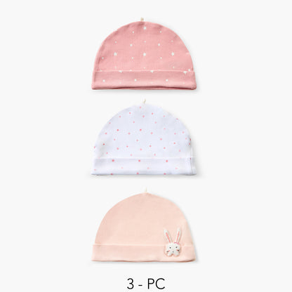 Pack of 3 Juniors Cap with Rolled Hem