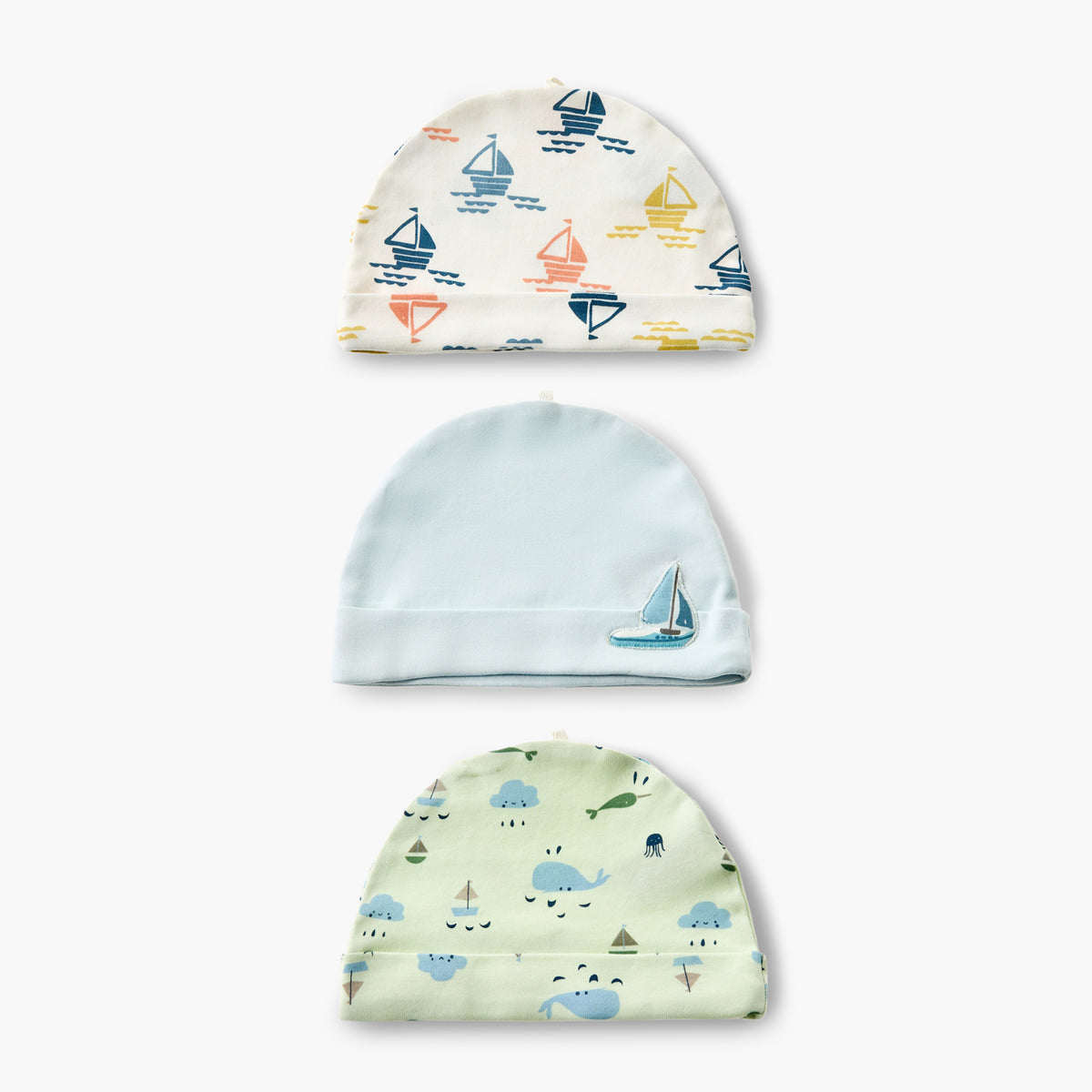 Pack of 3 Juniors Cap with Rolled Hem