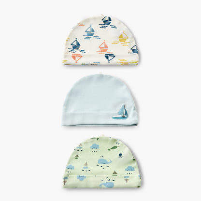 Pack of 3 Juniors Cap with Rolled Hem