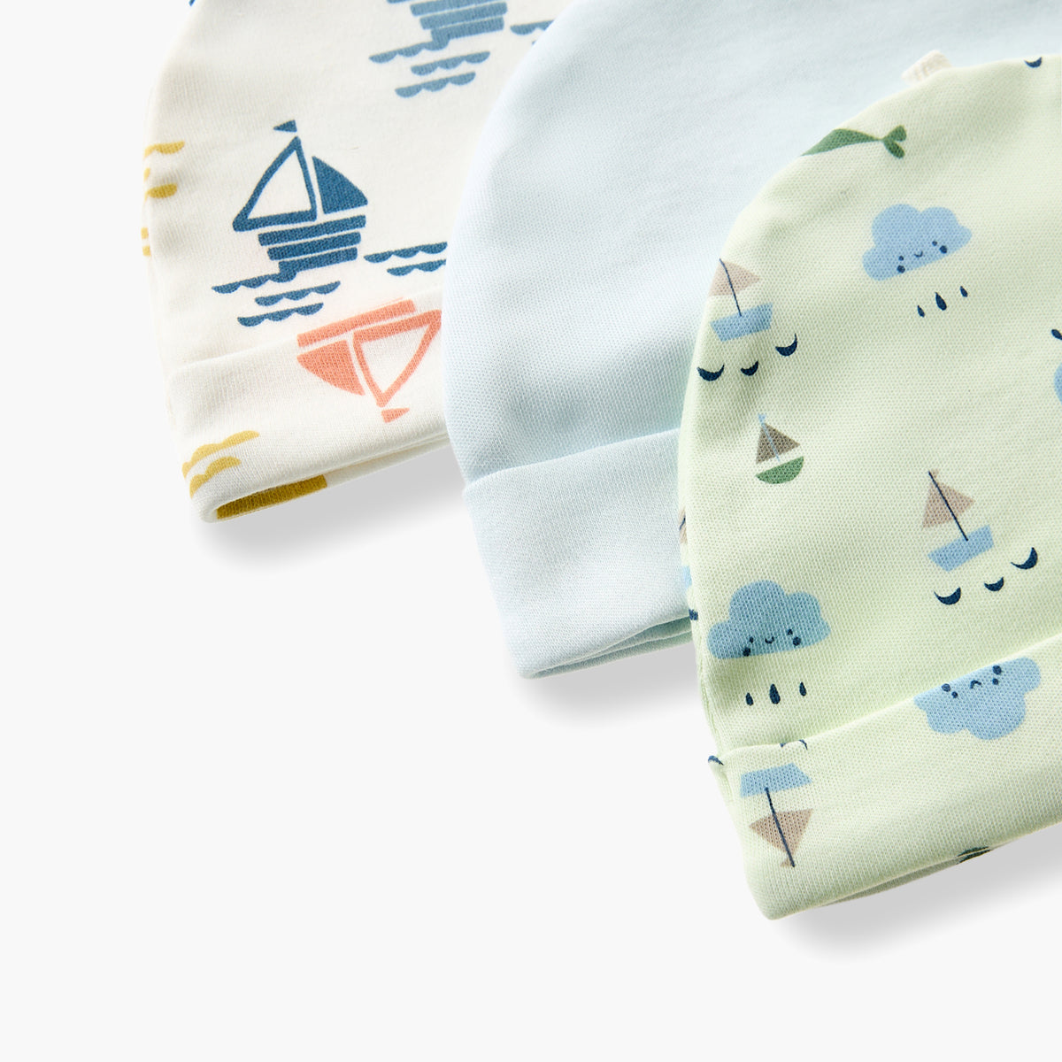 Pack of 3 Juniors Cap with Rolled Hem