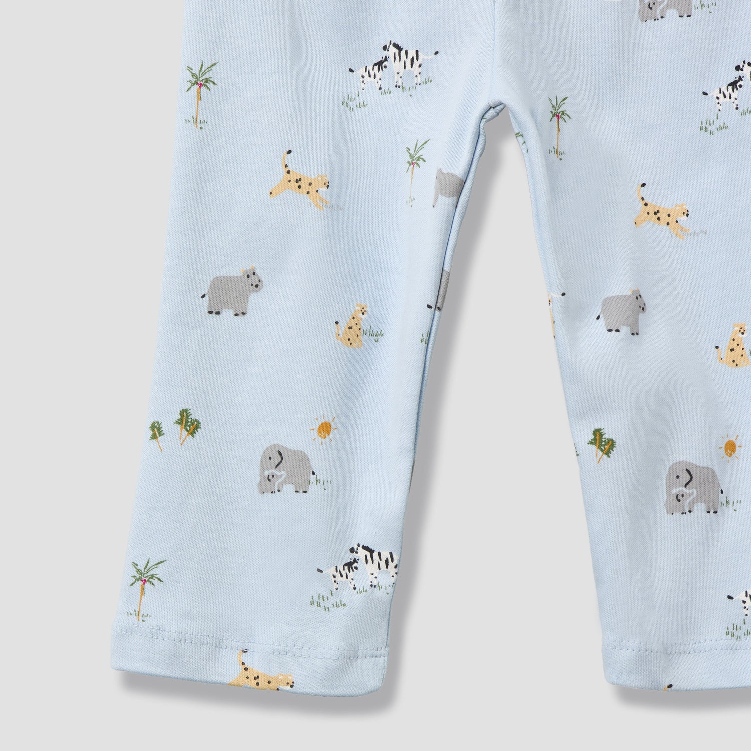Juniors Cotton Round Neck Long Sleeves Pyjama Set with Print