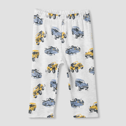 Juniors Pyjama Set with Truck Print - Cotton - Long Sleeves