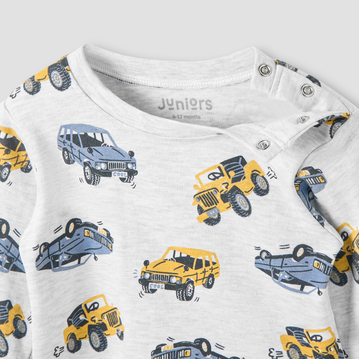Juniors Pyjama Set with Truck Print - Cotton - Long Sleeves