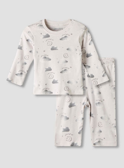 Juniors Cotton Round Neck Long Sleeves Pyjama Set with Arabic Alphabet Print-promo_babyshop_Buy3for79_UAE130126-image-2