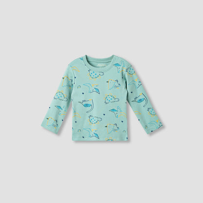 Juniors Dinosaur Print T-shirt and Pyjama Set