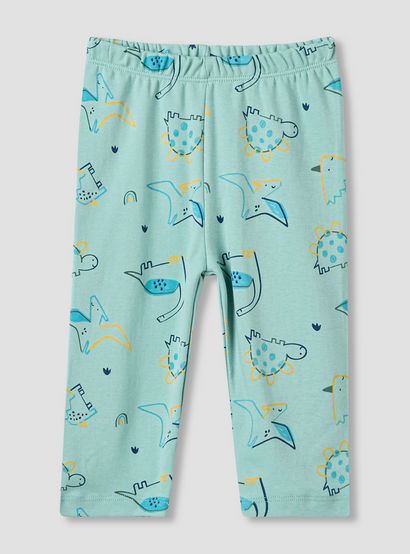 Juniors Dinosaur Print T-shirt and Pyjama Set-baby-boys-clothing-nightwear-pyjamasets-image-3