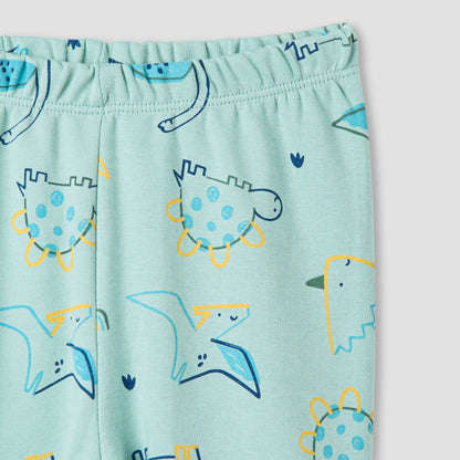 Juniors Dinosaur Print T-shirt and Pyjama Set