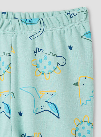 Juniors Dinosaur Print T-shirt and Pyjama Set-baby-boys-clothing-nightwear-pyjamasets-image-4