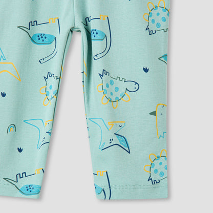 Juniors Dinosaur Print T-shirt and Pyjama Set