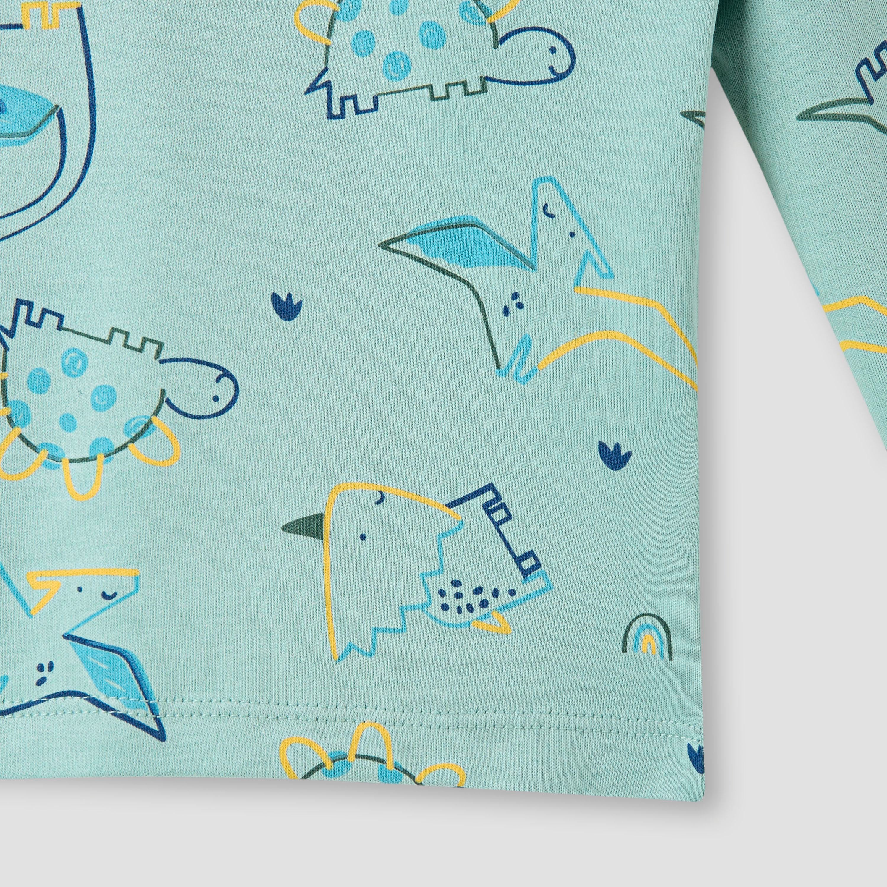 Juniors Dinosaur Print T-shirt and Pyjama Set