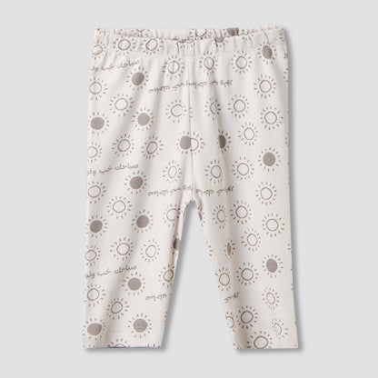 Juniors Cotton Round Neck Long Sleeves Pyjama Set with Arabic Alphabet Print