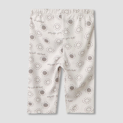 Juniors Cotton Round Neck Long Sleeves Pyjama Set with Arabic Alphabet Print