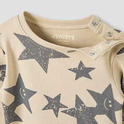 Juniors Star Print T-shirt and Pyjama Set