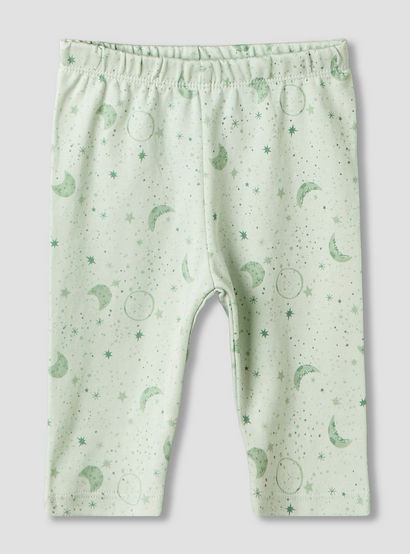 Juniors Cotton Round Neck Long Sleeves Pyjama Set with Star and Moon Print-promo_babyshop_Buy3for99_UAE130126-image-4