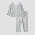 Juniors Floral Print T-shirt and Pyjama Set - White / 12-18 mths