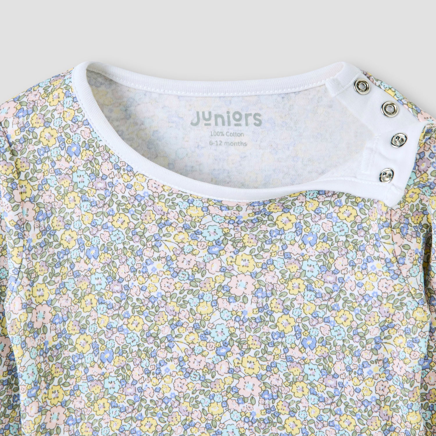 Juniors Floral Print T-shirt and Pyjama Set