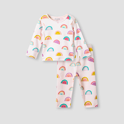 Juniors All-Over Pineapple Print T-shirt and Pyjama Set