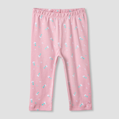 Juniors Pyjama Set with Floral Print - Cotton - Long Sleeves