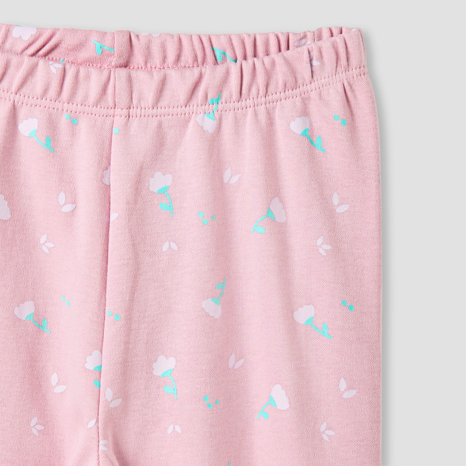 Juniors Pyjama Set with Floral Print - Cotton - Long Sleeves
