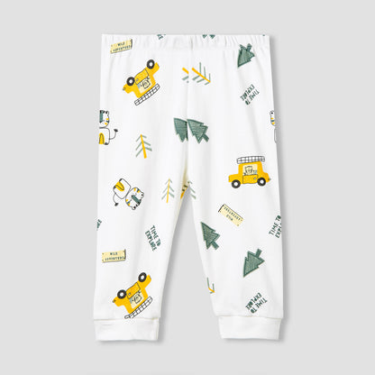 Juniors Pyjama Set with Print - Cotton - Long Sleeves - Round Neck