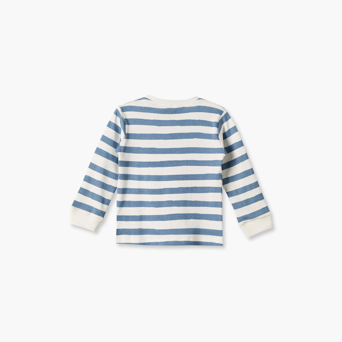 Juniors Cotton Crew Neck Long Sleeves Pyjama Set with Nautical Applique