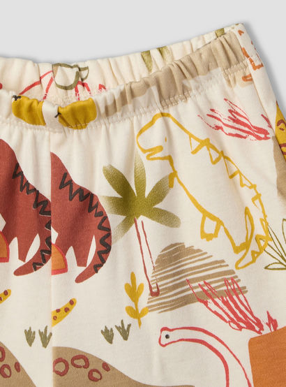 Pack of 2 Juniors Crew Neck Short Sleeves T-shirt and Shorts Set with Safari Print-baby-boys-clothing-setsandcoords-image-11