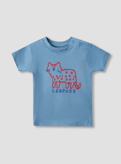 Pack of 2 Juniors Crew Neck Short Sleeves T-shirt and Shorts Set with Safari Print-baby-boys-clothing-setsandcoords-image-5