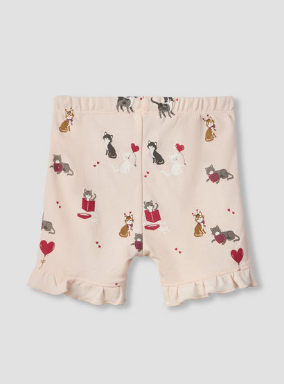 Pack of 2 Juniors Crew Neck Short Sleeves T-shirt and Shorts Set with Assorted Print-baby-girls-clothing-setsandcoords-image-8