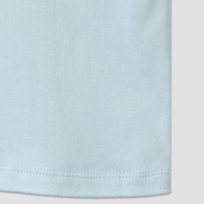 Pack of 2 Juniors Round Neck Short Sleeves T-shirt and Shorts Set with Underwater Print