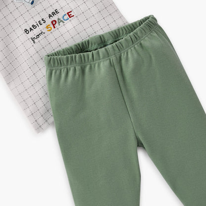 Juniors Applique Detail T-shirt and Pyjama Set
