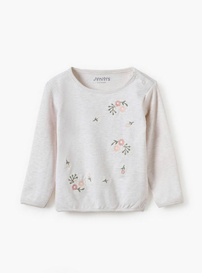 Juniors Floral Embroidered Top and Pyjama Set-baby-girls-clothing-nightwear-pyjamasets-image-2