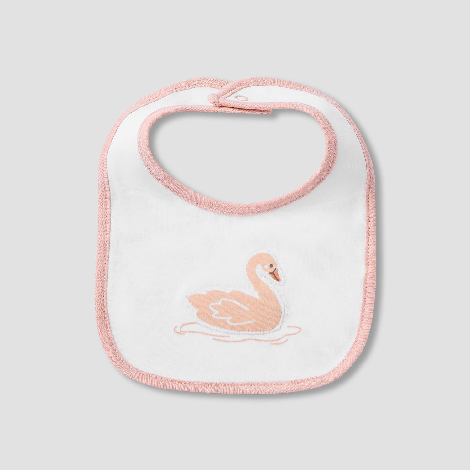 Juniors Swan Print Sleepsuit with Bib and Blanket