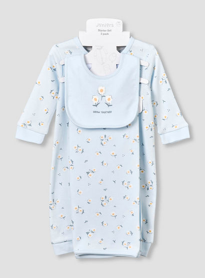 Set of 3 Juniors Clothing Gift Set with Floral Print-baby-girls-clothing-setsandcoords-image-1