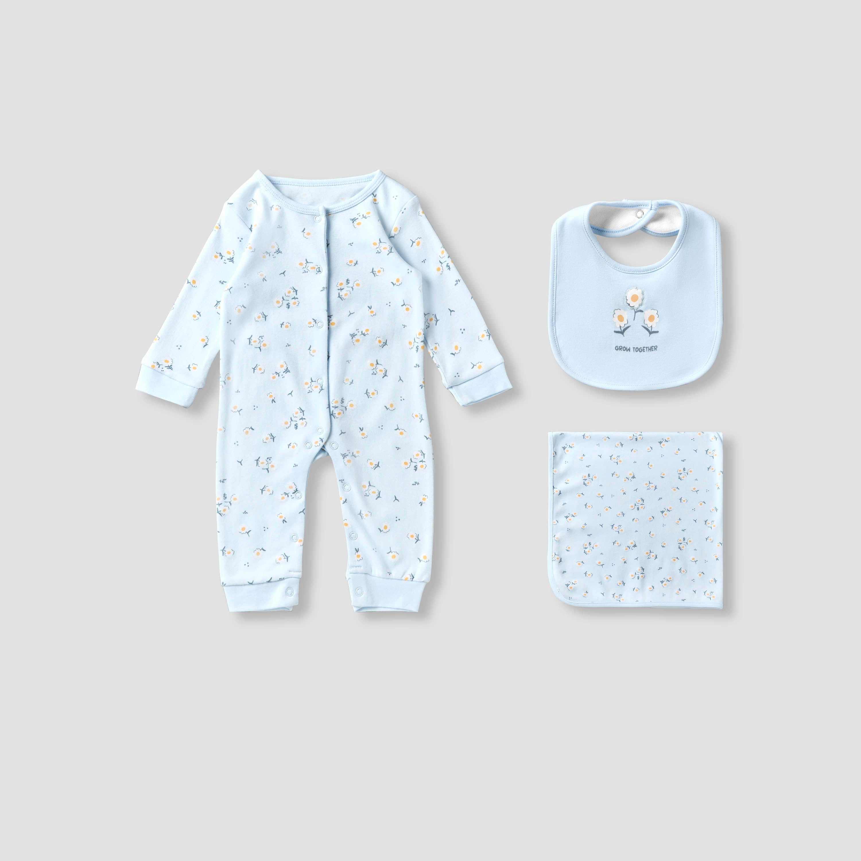 Set of 3 Juniors Clothing Gift Set with Floral Print