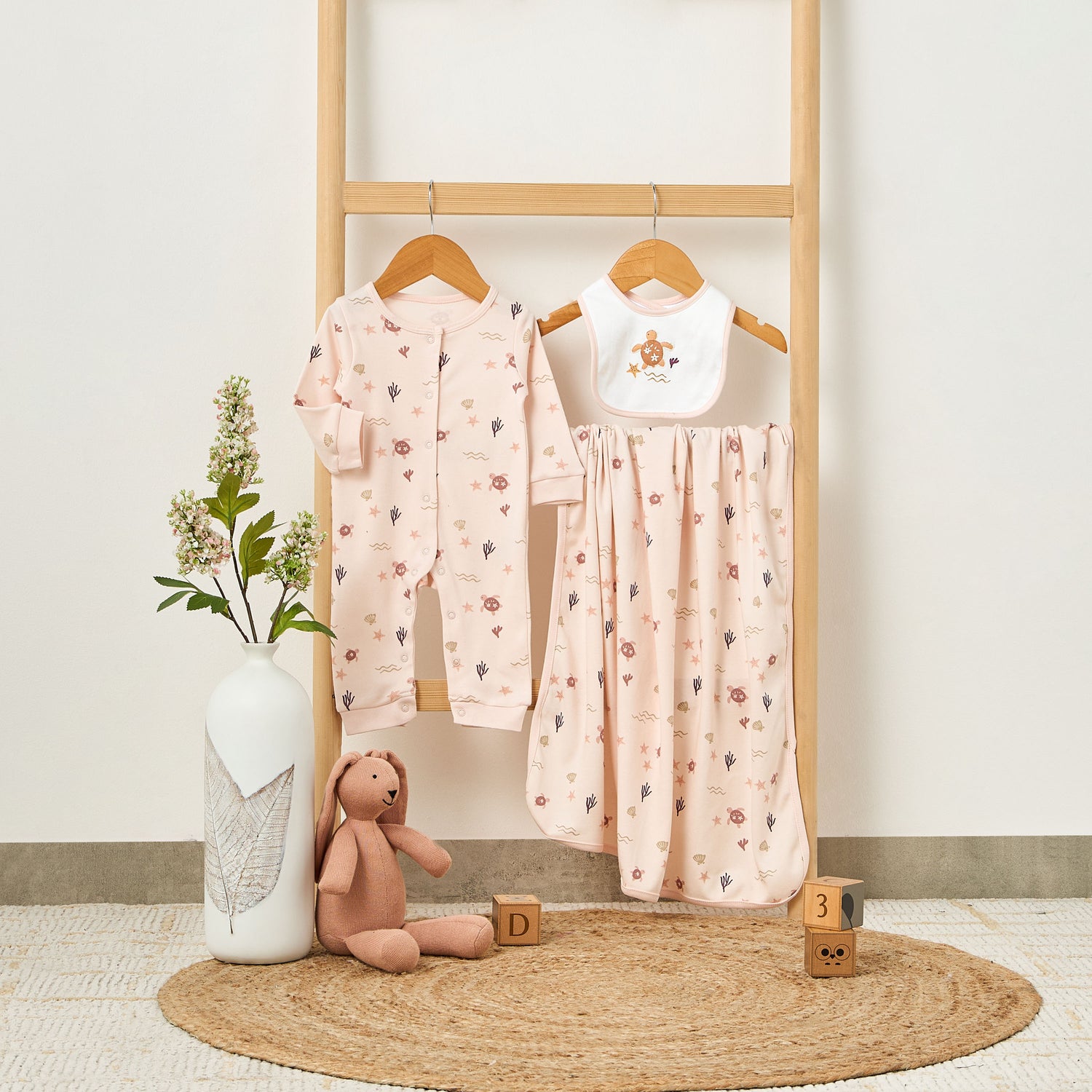 Set of 3 Juniors Clothing Gift Set with Snap Button Closure