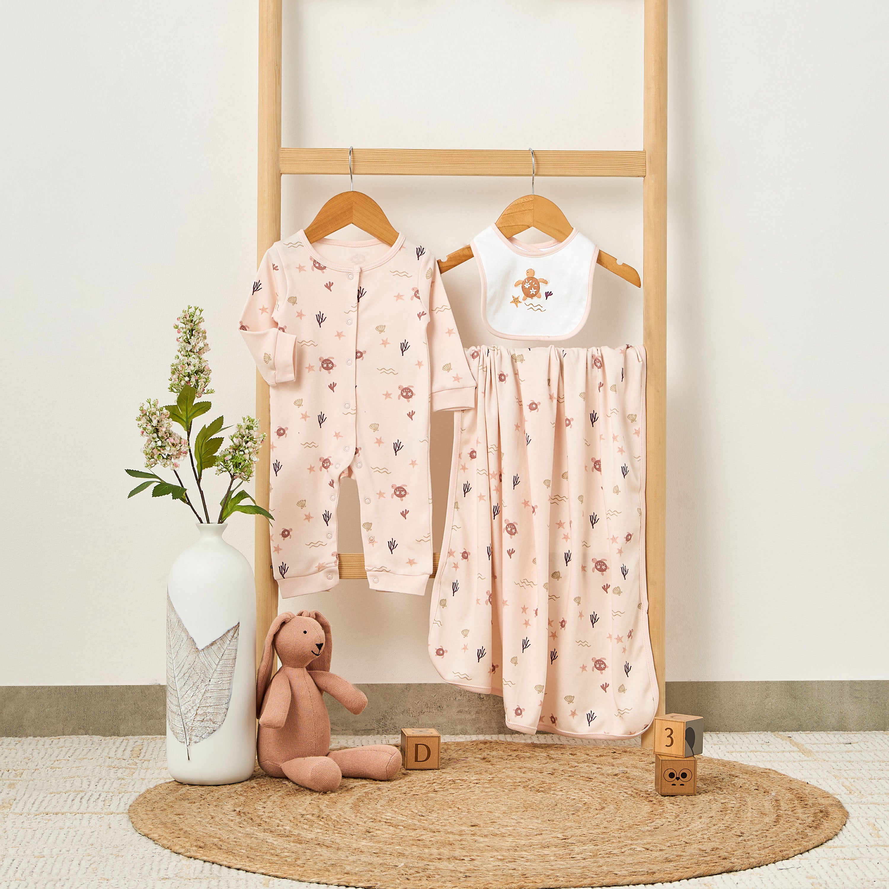 Set of 3 Juniors Clothing Gift Set with Snap Button Closure