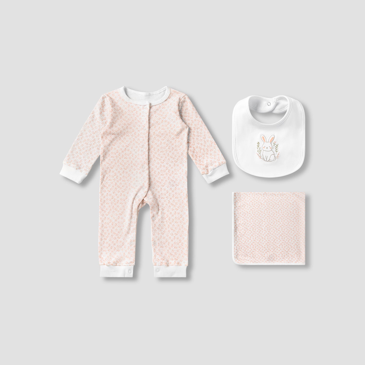Set of 3 Juniors Clothing Gift Set with Floral Print