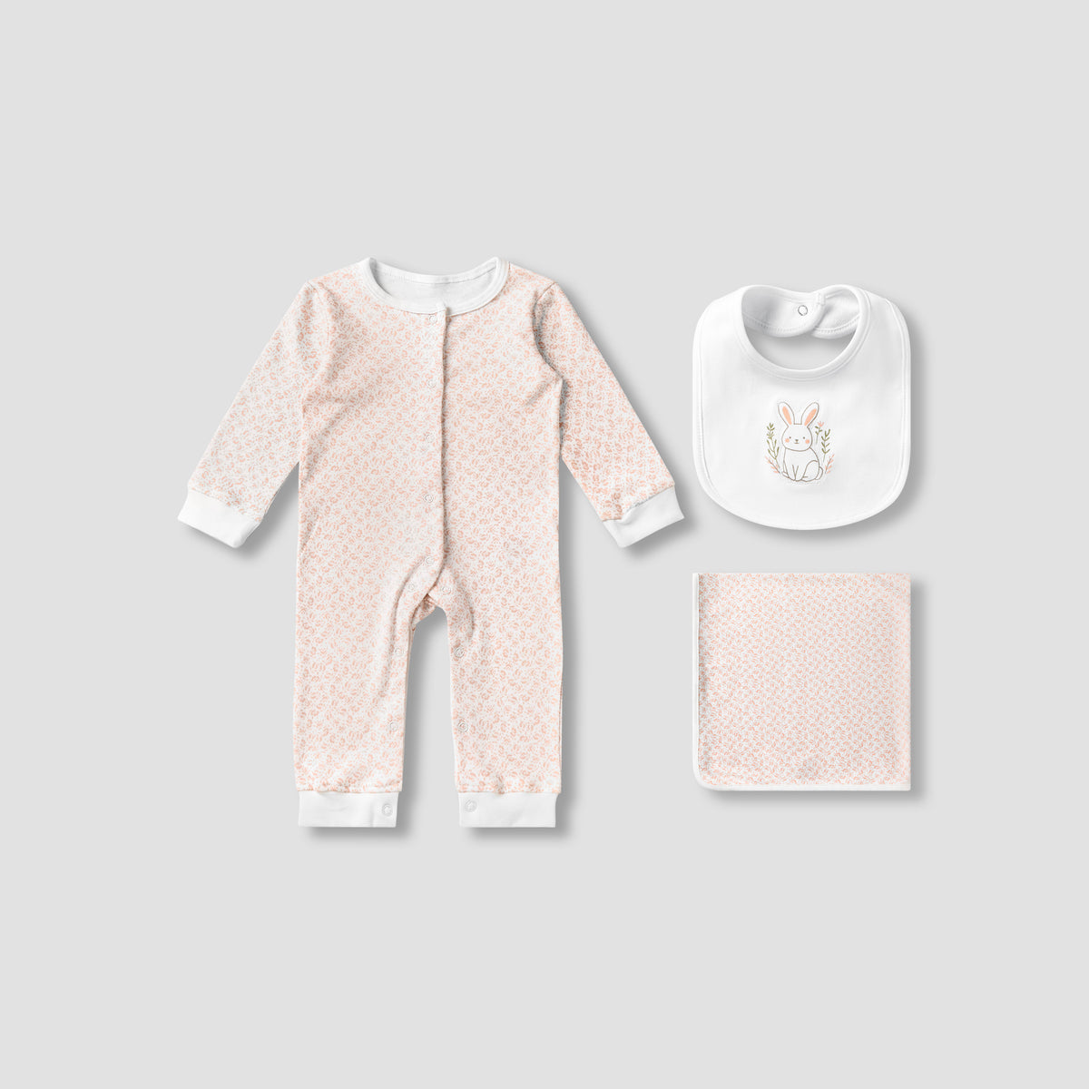 Set of 3 Juniors Clothing Gift Set with Floral Print