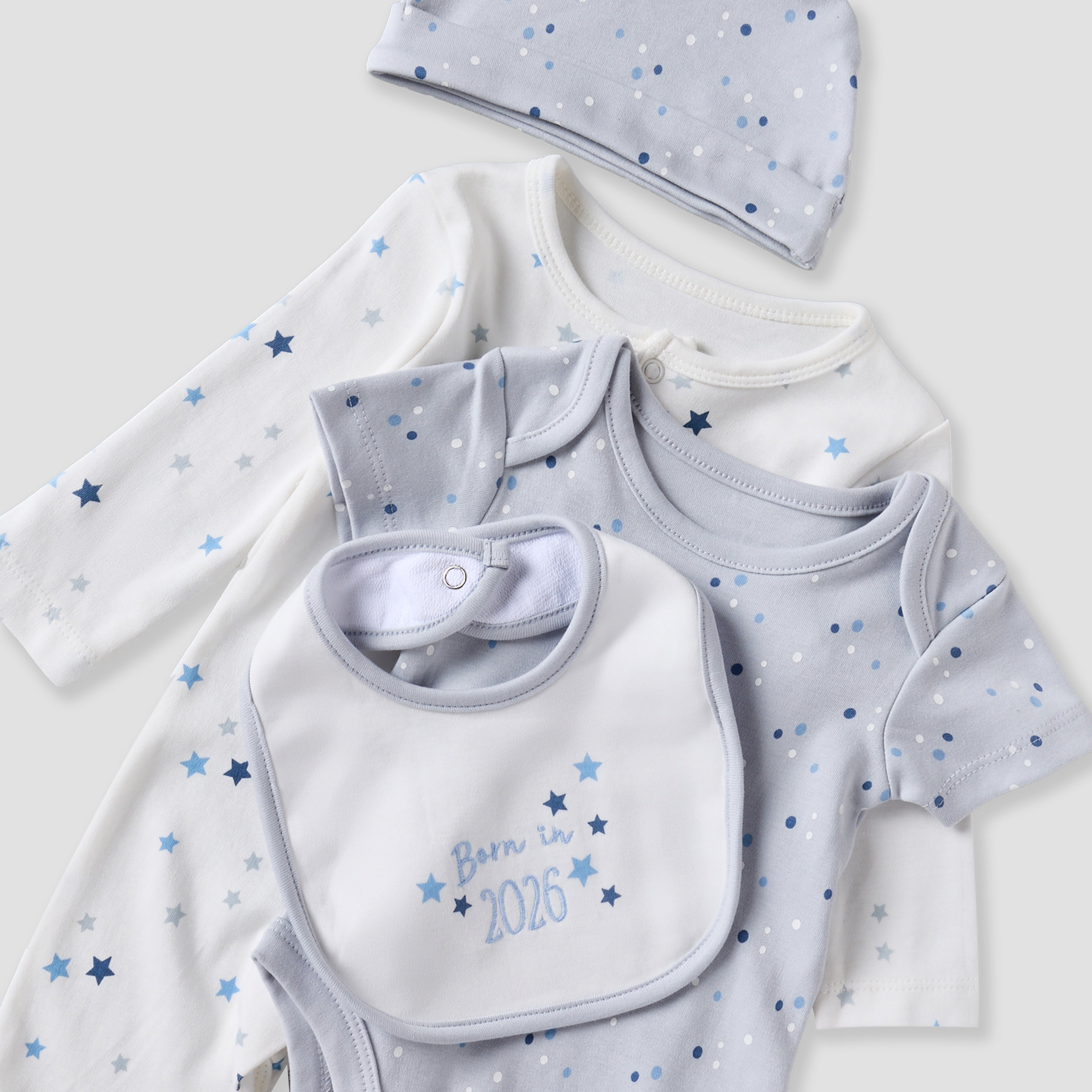 Set of 6 Juniors Clothing Gift Set with Star Print