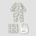 Set of 3 Juniors Clothing Gift Set with Snap Button Closure - Green / 0-3 mths