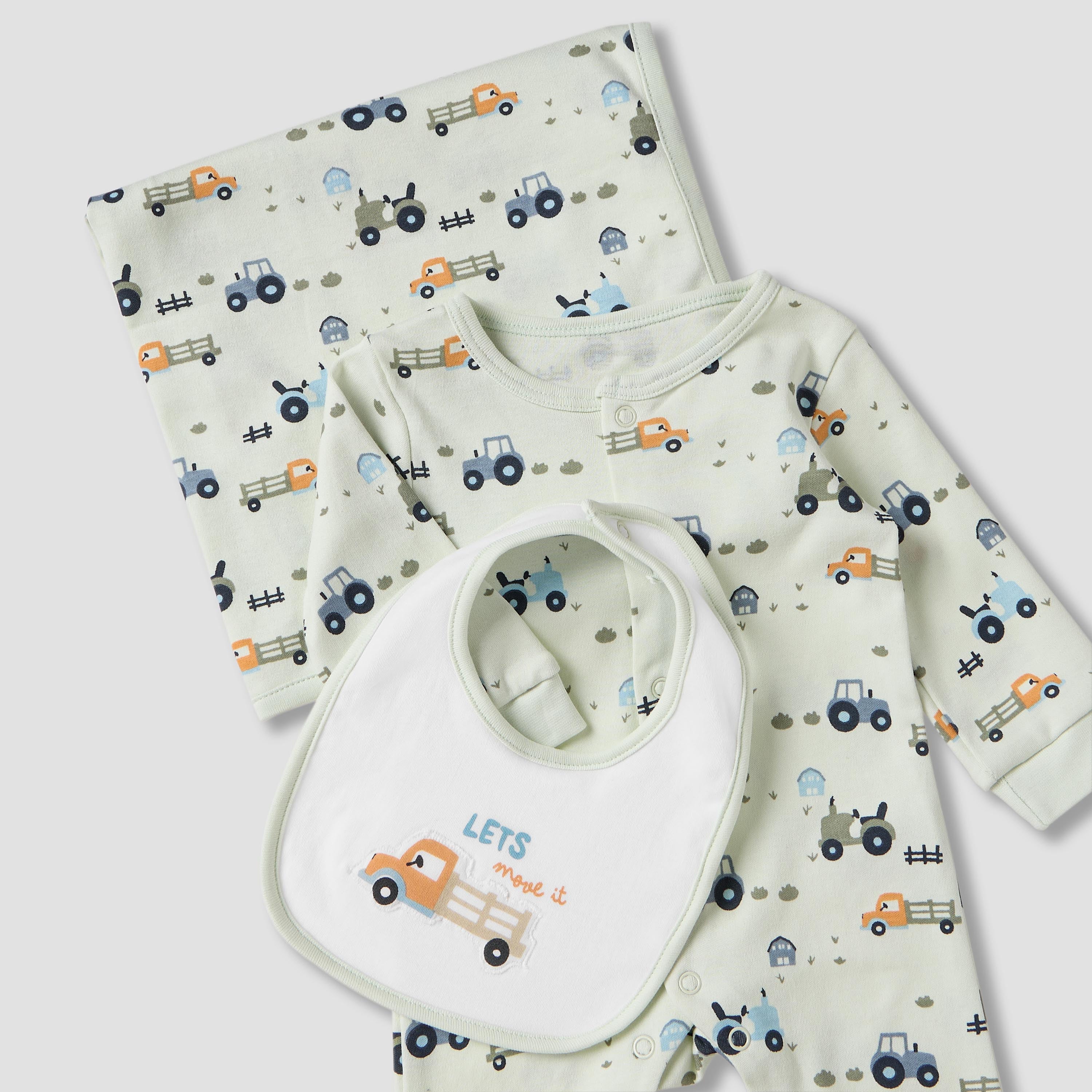 Set of 3 Juniors Clothing Gift Set with Snap Button Closure