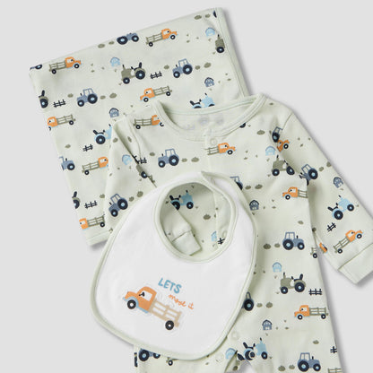 Set of 3 Juniors Clothing Gift Set with Snap Button Closure