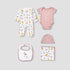 Juniors 6-Piece Printed Clothing Gift Set - Multicolour / 0-3 mths