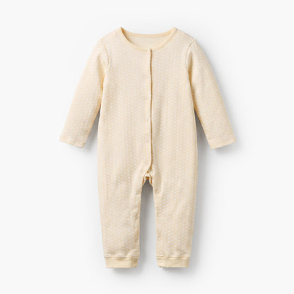 Pack of 3 Juniors Crew Neck Long Sleeves Sleepsuit with Floral Print