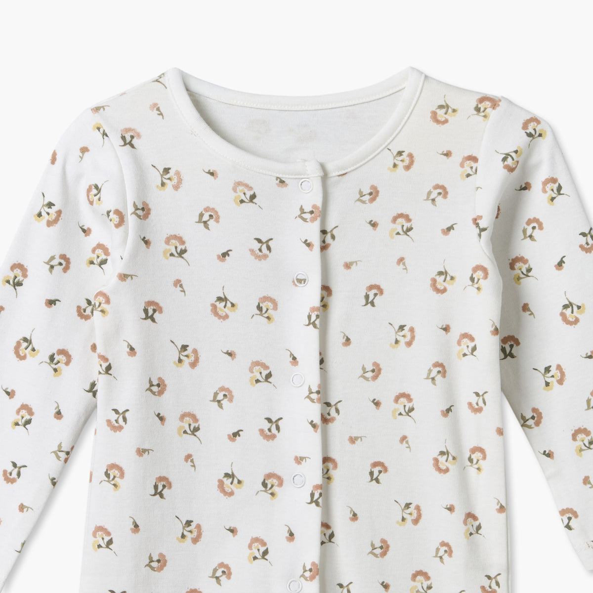 Pack of 3 Juniors Crew Neck Long Sleeves Sleepsuit with Floral Print