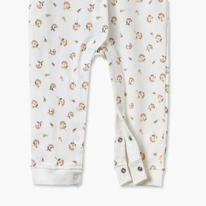 Pack of 3 Juniors Crew Neck Long Sleeves Sleepsuit with Floral Print