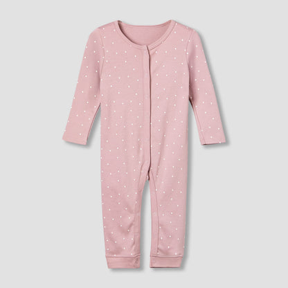 Pack of 3 Juniors Cotton Round Neck Long Sleeves Sleepsuit with Giraffe Print