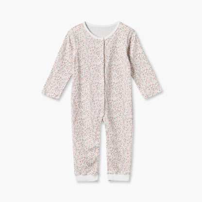 Pack of 3 Juniors Round Neck Long Sleeves Sleepsuit with Floral Print
